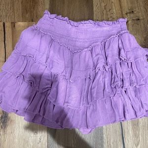 PURPLE RUFFLE SKIRT